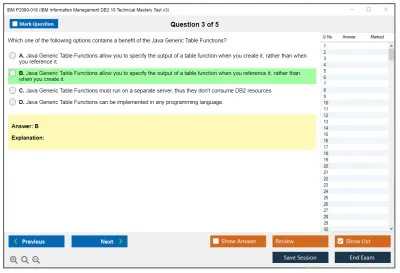 IBM P2090-018 IBM Information Management DB2 10 Technical Mastery Test v3 Practice test exam simulator test engine exam Prep practice test questions answers Image 3