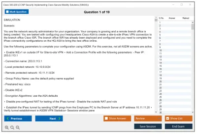 Cisco 300-209 CCNP Security Implementing Cisco Secure Mobility Solutions (SIMOS) Practice test exam simulator test engine exam Prep practice test questions answers Image 1