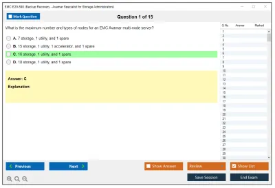 EMC E20-598 Backup Recovery - Avamar Specialist Exam for Storage Administrators Practice test exam simulator test engine exam Prep practice test questions answers Image 1