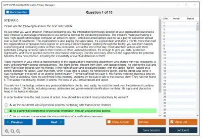 IAPP CIPM Certified Information Privacy Manager (CIPM) Practice test exam simulator test engine exam Prep practice test questions answers Image 1