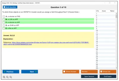 Netapp NS0-160 NetApp Certified Data Administrator - ONTAP Practice test exam simulator test engine exam Prep practice test questions answers Image 3