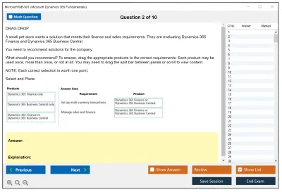 Microsoft MB-901 Microsoft Dynamics 365 Fundamentals Practice test exam simulator test engine exam Prep practice test questions answers Image 2