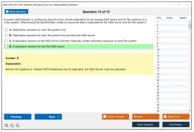 EMC E20-393 Unity Solutions Specialist Exam for Implementation Engineers Practice test exam simulator test engine exam Prep practice test questions answers Image 15