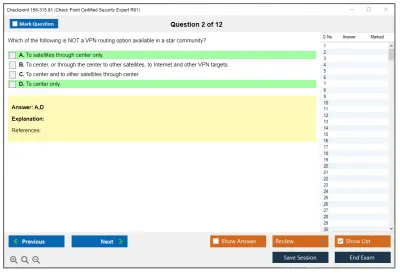 Checkpoint 156-315.81 Check Point Certified Security Expert R81.20 Practice test exam simulator test engine exam Prep practice test questions answers Image 2