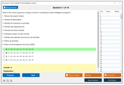 ECCouncil 312-85 Certified Threat Intelligence Analyst (CTIA) Practice test exam simulator test engine exam Prep practice test questions answers Image 1