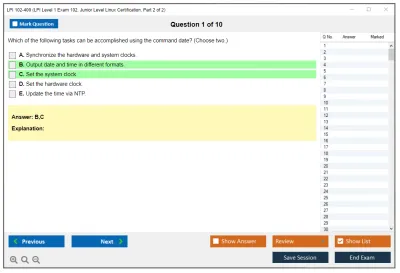 LPI 102-400 LPI Level 1 Exam 102, Junior Level Linux Certification, Part 2 of 2 Practice test exam simulator test engine exam Prep practice test questions answers Image 1