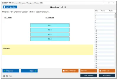EMC DEA-1TT5 Associate - Information Storage and Management (Version 5.0) Practice test exam simulator test engine exam Prep practice test questions answers Image 1