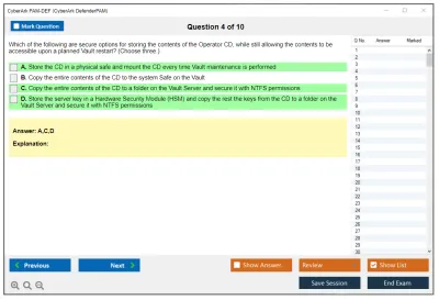 CyberArk PAM-DEF CyberArk Defender - PAM Practice test exam simulator test engine exam Prep practice test questions answers Image 4