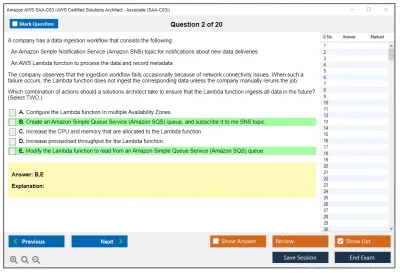 Amazon AWS SAA-C03 AWS Certified Solutions Architect - Associate (SAA-C03) Practice test exam simulator test engine exam Prep practice test questions answers Image 2