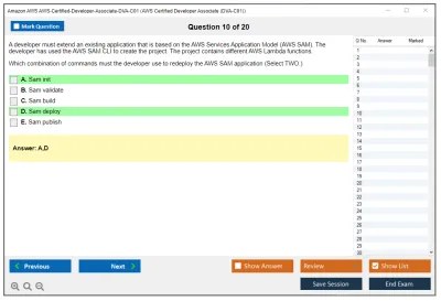 Amazon AWS AWS-Certified-Developer-Associate-DVA-C01 AWS Certified Developer Associate (DVA-C01) Practice test exam simulator test engine exam Prep practice test questions answers Image 10