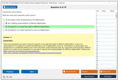 OMG OMG-OCSMP-MBA400 OMG-Certified Systems Modeling Professional - Model Builder – Advanced Practice test exam simulator test engine exam Prep practice test questions answers Image 8