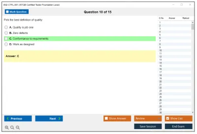 iSQI CTFL-001 ISTQB Certified Tester Foundation Level Practice test exam simulator test engine exam Prep practice test questions answers Image 10