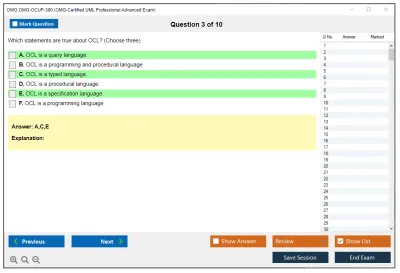 OMG OMG-OCUP-300 OMG-Certified UML Professional Advanced Exam Practice test exam simulator test engine exam Prep practice test questions answers Image 3