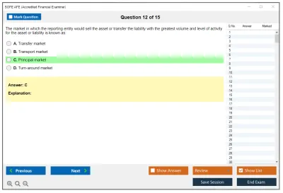 SOFE AFE Accredited Financial Examiner Practice test exam simulator test engine exam Prep practice test questions answers Image 12