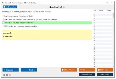 Test Prep AACD American Academy of Cosmetic Dentistry Practice test exam simulator test engine exam Prep practice test questions answers Image 9