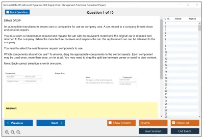 Microsoft MB-335 Microsoft Dynamics 365 Supply Chain Management Functional Consultant Expert Practice test exam simulator test engine exam Prep practice test questions answers Image 1