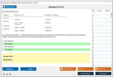 Netapp NS0-160 NetApp Certified Data Administrator - ONTAP Practice test exam simulator test engine exam Prep practice test questions answers Image 5