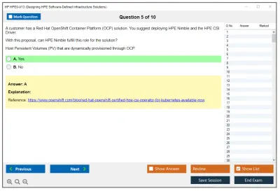 HP HPE0-V13 Designing HPE Software-Defined Infrastructure Solutions Practice test exam simulator test engine exam Prep practice test questions answers Image 5