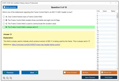 CWNP CWAP-403 Certified Wireless Analysis Professional Practice test exam simulator test engine exam Prep practice test questions answers Image 5