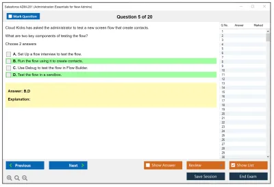 Salesforce ADM-201 Salesforce Certified Administrator Practice test exam simulator test engine exam Prep practice test questions answers Image 5