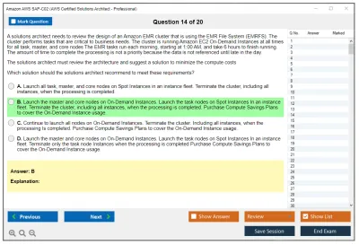 Amazon AWS SAP-C02 AWS Certified Solutions Architect - Professional Practice test exam simulator test engine exam Prep practice test questions answers Image 14