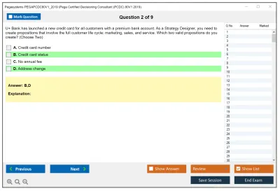 Pegasystems PEGAPCDC80V1_2019 Pega Certified Decisioning Consultant (PCDC) 80V1 2019 Practice test exam simulator test engine exam Prep practice test questions answers Image 2