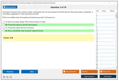 Salesforce Certified-Heroku-Architecture-Designer Salesforce Certified Heroku Architect Practice test exam simulator test engine exam Prep practice test questions answers Image 3