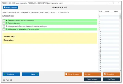 PECB ISO-IEC-27001-Lead-Implementer PECB Certified ISO/IEC 27001 Lead Implementer exam Practice test exam simulator test engine exam Prep practice test questions answers Image 1
