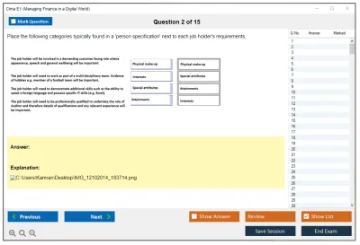 Cima E1 Managing Finance in a Digital World Practice test exam simulator test engine exam Prep practice test questions answers Image 2