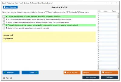 Google Professional-Cloud-Security-Engineer Google Cloud Certified - Professional Cloud Security Engineer Practice test exam simulator test engine exam Prep practice test questions answers Image 4