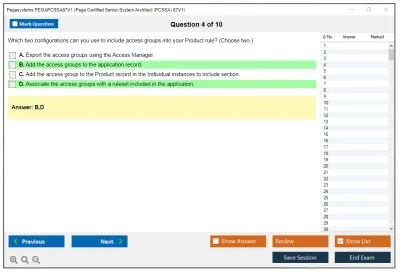 Pegasystems PEGAPCSSA87V1 Pega Certified Senior System Architect (PCSSA) 87V1 Practice test exam simulator test engine exam Prep practice test questions answers Image 4