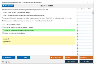 Salesforce OmniStudio-Developer Salesforce Certified OmniStudio Developer Practice test exam simulator test engine exam Prep practice test questions answers Image 9