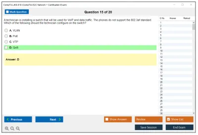 CompTIA JK0-019 CompTIA E2C Network + Certification Exam Practice test exam simulator test engine exam Prep practice test questions answers Image 15