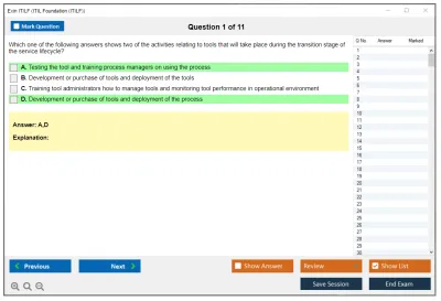 Exin ITILF ITIL Foundation (ITILF) Practice test exam simulator test engine exam Prep practice test questions answers Image 1