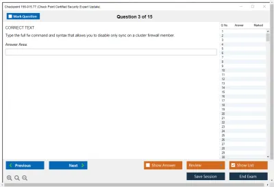 Checkpoint 156-915.77 Check Point Certified Security Expert Update Practice test exam simulator test engine exam Prep practice test questions answers Image 3