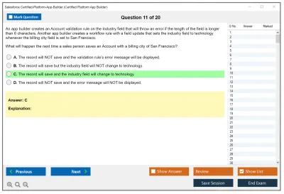Salesforce Certified-Platform-App-Builder Salesforce Certified Platform App Builder Practice test exam simulator test engine exam Prep practice test questions answers Image 11
