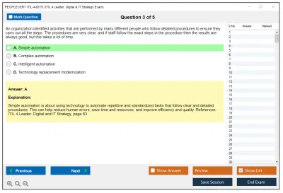 PEOPLECERT ITIL-4-DITS ITIL 4 Leader: Digital & IT Strategy Exam Practice test exam simulator test engine exam Prep practice test questions answers Image 3