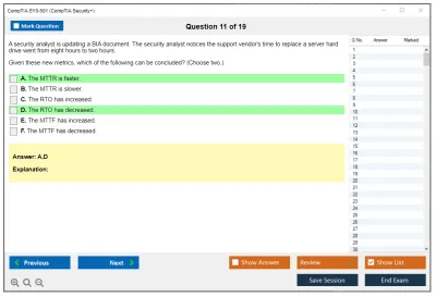 CompTIA SY0-501 CompTIA  Security+ Practice test exam simulator test engine exam Prep practice test questions answers Image 11