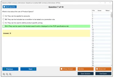 Salesforce B2B-Commerce-Administrator Salesforce Accredited B2B Commerce Administrator Practice test exam simulator test engine exam Prep practice test questions answers Image 7