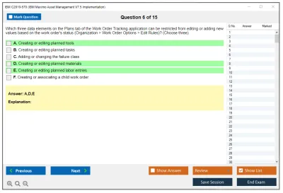 IBM C2010-570 IBM Maximo Asset Management V7.5 Implementation Practice test exam simulator test engine exam Prep practice test questions answers Image 6