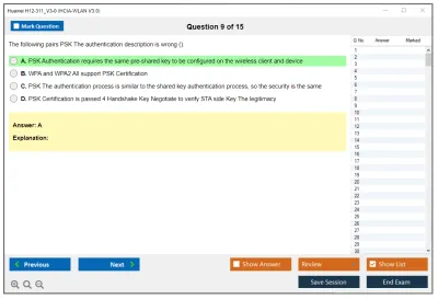 Huawei H12-311_V3.0 HCIA-WLAN V3.0 Practice test exam simulator test engine exam Prep practice test questions answers Image 9
