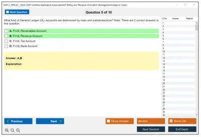 SAP C_BRU2C_2020 SAP Certified Associate - SAP Billing and Revenue Innovation Management - Usage to Cash Practice test exam simulator test engine exam Prep practice test questions answers Image 5