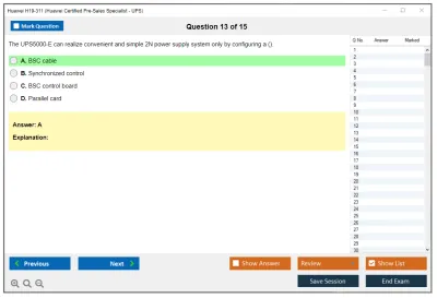 Huawei H19-311 Huawei Certified Pre-sales Associate- Data Center Facility Practice test exam simulator test engine exam Prep practice test questions answers Image 13