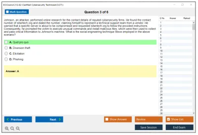 ECCouncil 212-82 Certified Cybersecurity Technician (CCT) Practice test exam simulator test engine exam Prep practice test questions answers Image 3
