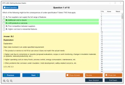 CIPS L4M2 Defining Business Needs Practice test exam simulator test engine exam Prep practice test questions answers Image 1