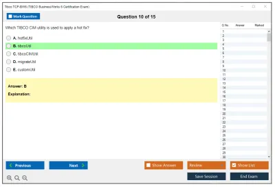 Tibco TCP-BW6 TIBCO BusinessWorks 6 Certification Exam Practice test exam simulator test engine exam Prep practice test questions answers Image 10