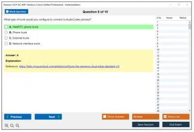 Genesys GCP-GC-IMP Genesys Cloud Certified Professional - Implementation Practice test exam simulator test engine exam Prep practice test questions answers Image 8