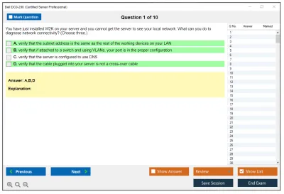 Dell DC0-200 Certified Server Professional Practice test exam simulator test engine exam Prep practice test questions answers Image 1