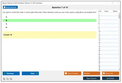 Sitecore Sitecore-10-NET-Developer Sitecore 10 .NET Developer Exam Practice test exam simulator test engine exam Prep practice test questions answers Image 7