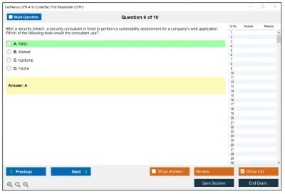 CertNexus CFR-410 CyberSec First Responder (CFR) Exam Practice test exam simulator test engine exam Prep practice test questions answers Image 9